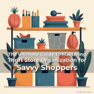 Artistic representation for The Ultimate Guide to Mastering Thrift Store Organization for Savvy Shoppers